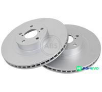 2x Brake disc Vented 17020 A.B.S. for SUBARU TOYOTA