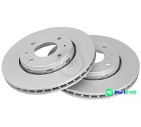 A.B.S. 2 X BRAKE DISC 17022 FOR MITSUBISHI VOLVO
