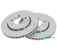 A.B.S. 2 X BRAKE DISC 17059 FOR AUDI VW