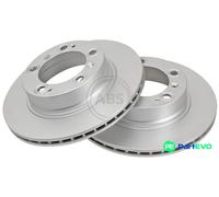 A.B.S. 2 X BRAKE DISC 17073 FOR PORSCHE