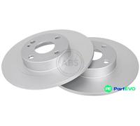 2x Brake disc solid 17092 A.B.S. for MAZDA 323 S Mk VI Saloon