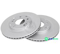 A.B.S. 2 X BRAKE DISC 17135 FOR MITSUBISHI