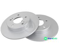 A.B.S. 2 X BRAKE DISC 17139 FOR NISSAN