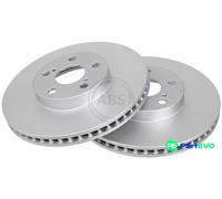 A.B.S. 2 X BRAKE DISC 17187 FOR TOYOTA