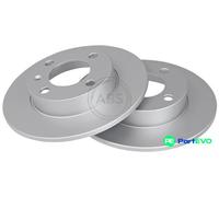 A.B.S. 2 X BRAKE DISC 17192 FOR SEAT VW