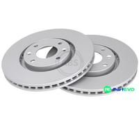 A.B.S. 2 X BRAKE DISC 17338 FOR CITROËN PEUGEOT DS