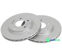 A.B.S. 2 X BRAKE DISC 17365 FOR MERCEDES-BENZ
