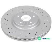 A.B.S. 2 X BRAKE DISC 17367 FOR MERCEDES-BENZ