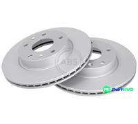A.B.S. 2 X BRAKE DISC 17389 FOR LAND ROVER