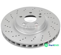 A.B.S. 2 X BRAKE DISC 17396 FOR MERCEDES-BENZ