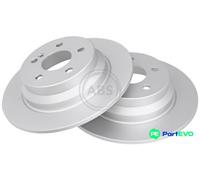 2x Brake disc solid 17402 A.B.S. for MERCEDES-BENZ CLS E-CLASS E-CLASS T-Model