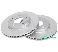A.B.S. 2 X BRAKE DISC 17434 FOR MITSUBISHI