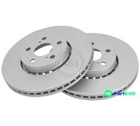 A.B.S. 2 X BRAKE DISC 17508 FOR TOYOTA