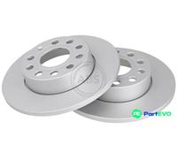 A.B.S. 2 X BRAKE DISC 17547 FOR AUDI SEAT SKODA VW