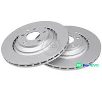 2x Brake disc Vented 17596 A.B.S. for AUDI A6 C6 A6 C6 Avant A6 Allroad C6