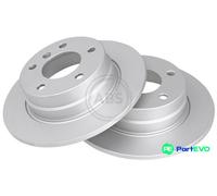 2x Brake disc solid 17602 A.B.S. for BMW 1