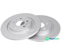 ABS 17617 Rear Brake Discs Pair 272mm Solid Fits Citroën Fiat Lancia Peugeot 807