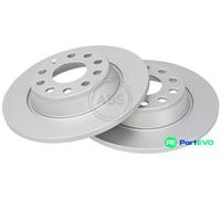 A.B.S. COATED Brake disc 17628 282 12 5 112 solid Coated VOLKSWAGEN: Golf 5, GOLF 6, Scirocco III, AUDI: A3 Sportback, A3 Hatchback, Q3