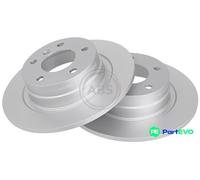 2x Brake disc solid 17649 A.B.S. for BMW 3 1 3 Coupe