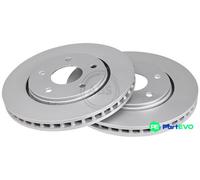 ABS 18028 Front Brake Discs Pair 302mm Vented Fits Chrysler Dodge Fiat Freemont