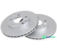 A.B.S. 2 X BRAKE DISC 18161 FOR RENAULT DACIA