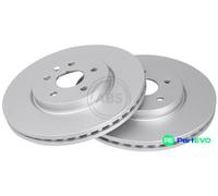 A.B.S. 2 X BRAKE DISC 18303 FOR OPEL VAUXHALL
