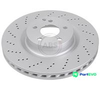 A.B.S. 2 X BRAKE DISC 18344 FOR MERCEDES-BENZ
