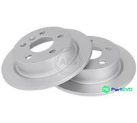 2x Brake disc solid 18429 A.B.S. for MINI MINI MINI Convertible