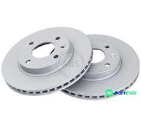 A.B.S. 2 X BRAKE DISC 18492 FOR OPEL VAUXHALL