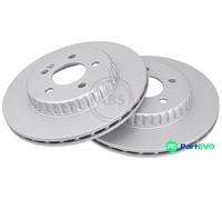 A.B.S. 2 X BRAKE DISC 18537 FOR MERCEDES-BENZ
