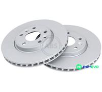 A.B.S. 2 X BRAKE DISC 18558 FOR RENAULT