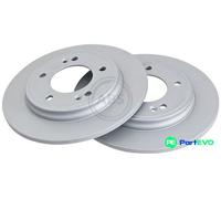 A.B.S. 2 X BRAKE DISC 18571 FOR HYUNDAI KIA