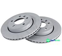 A.B.S. 2 X BRAKE DISC 18612 FOR VW