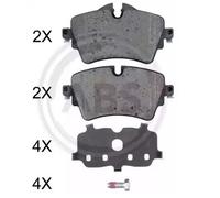 Original a. B. S. S. Set of Brake Pads Disc Brake 35072 for BMW Mini