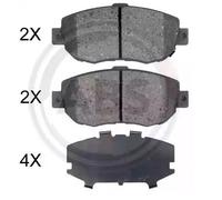 Front Brake Pad Set A.B.S. 36923 for Lexus/Toyota SC/IS/GS/Supra/Aristo/Crown (9
