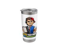 A/B Testing My Personality Funny Digital Marketer Stainless Steel Insulated Tumbler