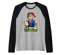 A/B Testing My Personality Raglan Baseball Tee