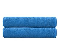 A & B TRADERS Bath Sheets Extra Large Size Set 550 GSM Super Soft Absorbent Quick Dry Big Towels 90 x 190 cm (Cobalt, 2)