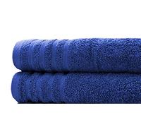 A & B TRADERS Bath Sheets Jumbo Towels Pack of 2 | Extra Absorbent 100% Pure Cotton | Super Soft Large Size (Royal Blue)
