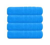 A & B TRADERS Bath Towels Set Premium Quality Ring Spun Soft Cotton Hotel Quality 70 x 137cm Quick Dry Highly Absorbent Large Bathroom Towels (Cobalt, 4)