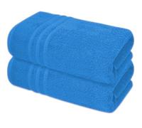 A & B TRADERS Extra Large Jumbo Bath Sheets Pack of 2 | 100% Cotton Bath Towels 85 x 200 cm | Luxury Hotel Quality Oversized Beach Towels | Soft, Thick & Highly Absorbent (Cobalt)