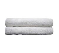 A & B TRADERS Huge Bath Sheet 100 cm X 190 cm Egyptian Cotton Soft Absorbent Quick Dry (White, 1)