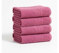 A & B TRADERS Pack of 2 or 4 Big Large Jumbo Bath Sheets Towels Soft Cotton Prime Egyptian Bale Sets (Baby Pink, 4)