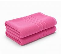 A & B TRADERS Pack of 2 or 4 Big Large Jumbo Bath Sheets Towels Soft Cotton Prime Egyptian Bale Sets (Baby Pink, 2)
