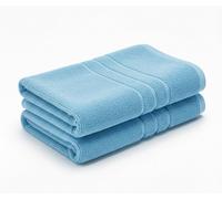 A & B TRADERS Pack of 2 or 4 Big Large Jumbo Bath Sheets Towels Soft Cotton Prime Egyptian Bale Sets (Sky Blue, 2)