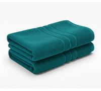 A & B TRADERS Pack of 2 or 4 Big Large Jumbo Bath Sheets Towels Soft Cotton Prime Egyptian Bale Sets (Teal, 2)