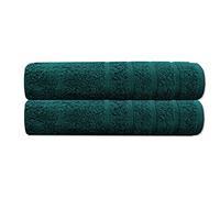 A & B TRADERS Premium Cotton Towels - Face Cloths - Guest Towels - Luxury Hand Towels - Hotel Quality Bath Towels - Jumbo Bath Sheets (Teal, 2X Bath Towels)