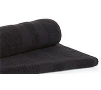 A & B TRADERS ® - Set of 2 Extra Large Beach Towels Superior Royal Egyptian Cotton Jumbo Size 90 x 190cm Bath Sheets, Travel, Holidays, Summer, Yoga, Sports & outdoor, swimming, (Black)