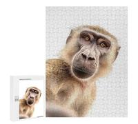 A Baboon Taking A Selfie Adult Tabletop Puzzle, 500 PCS - Housewarming Gift, for Screen-Free Relaxation at Home