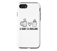 A Baby is Brewing Baby Shower Coming Soon Mom and Dad to Be Case for iPhone SE (2020) / 7/8